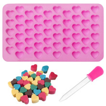 Silicone Moulds for Wax Melts & Soap - Heart, Mini Candy & Ice Cube Trays Chocolate Mould Silicone Molds - DIY Jelly & Gummy Moulds
