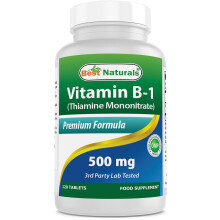 Best Naturals Vitamin B1 as Thiamine Mononitrate 500 mg 120 Tablets (120 Count (