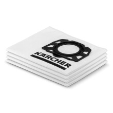 Kärcher Original Fleece Filter Bag KFI 357: 4 pieces - 3-ply