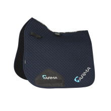 (17in - 18in, Navy) ARMA Logo Dressage Horse Saddlepad