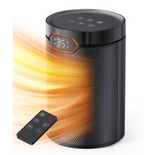 QEXREED Heater, 1500W PTC Electric Portable Quiet Heater for Home, Office