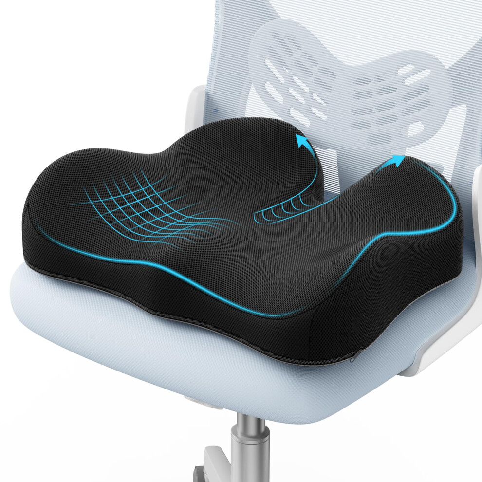 A-Pce Memory Foam Seat Cushions For Tailbone Pain