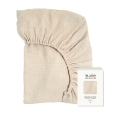 Lenzuola per Lettino - Lenzuolo in Muslin di Cotone Organico - Misura Standard 28" x 52" Ultra-Morbido e Traspirante. (Nebbia)
