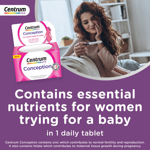 Centrum Centrum Conception Vitamins for Women, Fertility Supplements with 1