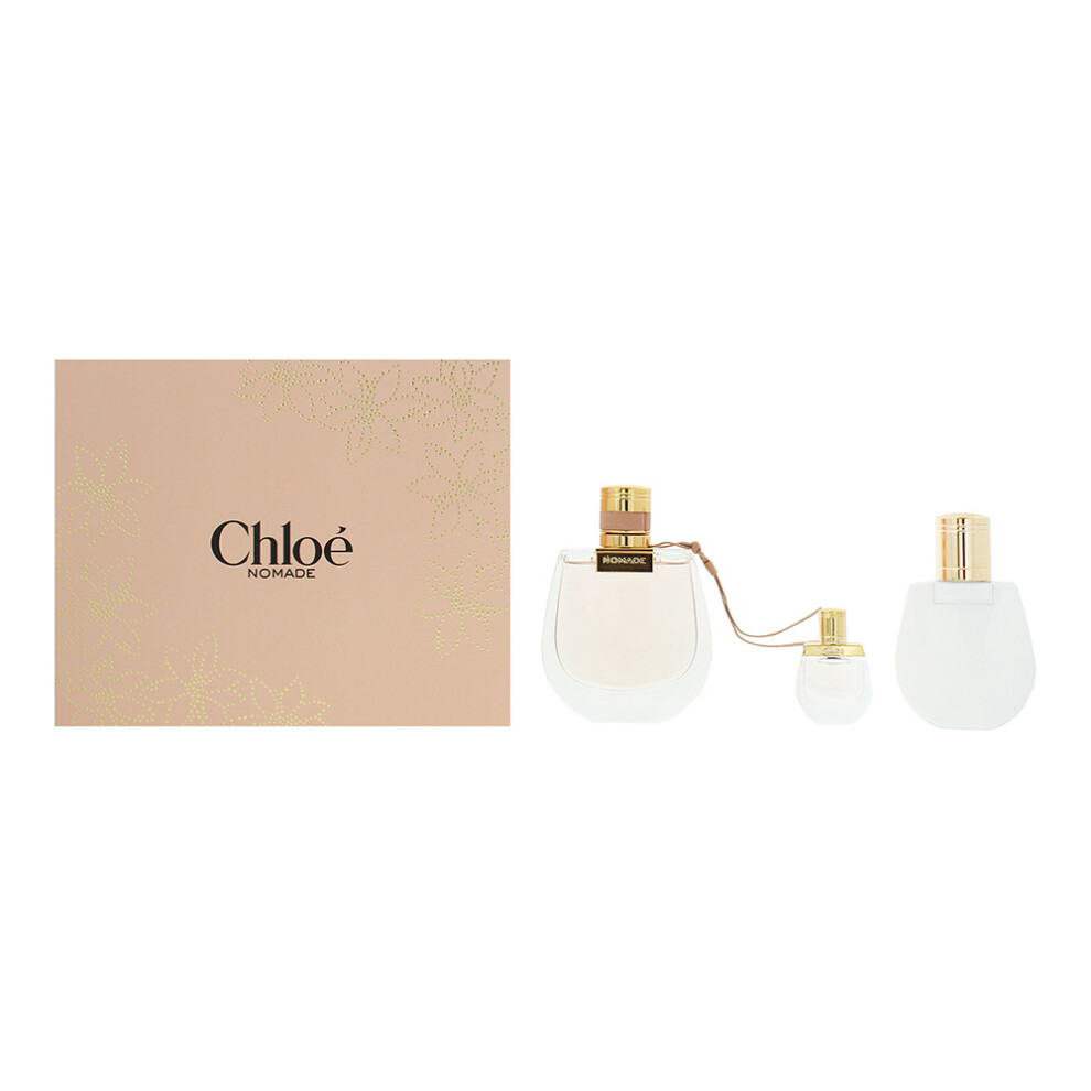 New Chloe Women's Chloé Nomade 75Ml Eau De Parfum Gift Set 5Ml Eau De Parfum, 100Ml Body Lotion For Her