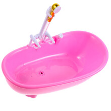 2Stk Rosa Puppen Badebecken Mit Sprühfunktion Für Kinder