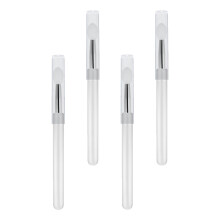 12Stk Transparentes Silikon Lippen- Und Lidschatten-Applicator Set