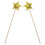 6Stk Goldfarbene Stern Glitzer Fee Geschenk 1