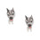 2Stk Graue Auto Schmuck Cartoon Hund Langlebig Deko 4