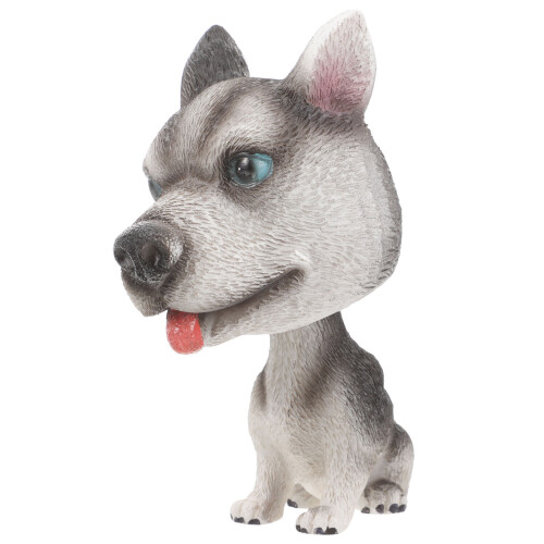 2Stk Graue Auto Schmuck Cartoon Hund Langlebig Deko