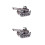 2Stk Silbernes Eisen Modell Militärischer Panzer Sammler 3