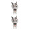 2Stk Graue Auto Schmuck Cartoon Hund Langlebig Deko 5