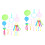 2Sets Bubble Making Stick Set with Multi-Shape Accessories and Tray 3