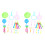 2Sets Bubble Making Stick Set with Multi-Shape Accessories and Tray 2