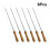 12Stk Grillbesteck Gabeln Mit Handlichem Holzgriff Silber 5