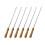 12Stk Grillbesteck Gabeln Mit Handlichem Holzgriff Silber 6