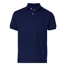 (M, Navy) Hanes Youth Ecosmart Jersey Polo