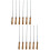12Stk Grillbesteck Gabeln Mit Handlichem Holzgriff Silber 4