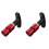 2Pièces Bougie Mécanique Auto Rouge Aluminium 4