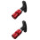 2Pièces Bougie Mécanique Auto Rouge Aluminium 7