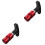 2Pièces Bougie Mécanique Auto Rouge Aluminium 5