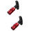 2Pièces Bougie Mécanique Auto Rouge Aluminium 9