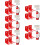 5Ensembles Support Extincteur Fer Rouge Montage Mural Compact 9