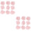 2Pièces Cristal Rose Naturel Pour Décorations Esthétiques 8