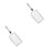 2Pièces Ramasse Litière Chat Métal Fine Argent Pour 7