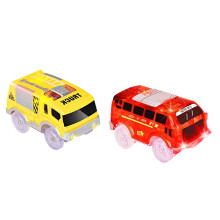4Pièces Voitures Plastique LED Lumineuses Jouets Colorés Enfants