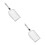 2Pièces Ramasse Litière Chat Métal Fine Argent Pour 9