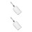 2Pièces Ramasse Litière Chat Métal Fine Argent Pour 5