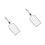 2Pièces Ramasse Litière Chat Métal Fine Argent Pour 4