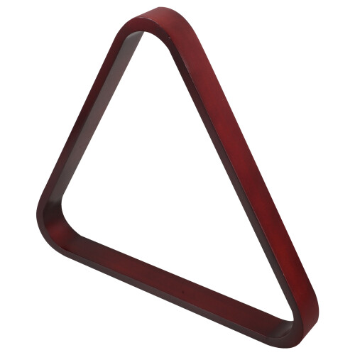 3Pièces Plateau Triangle Billard Bois Robuste Rouge Foncé