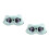 2Pièces Cache-Yeux Vert Clair Peluche Cartoon Confortable Pour 5