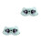 2Pièces Cache-Yeux Vert Clair Peluche Cartoon Confortable Pour 4