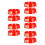10Pièces Base Extincteur Rouge Luminescente Usage 8