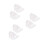 6Pièces Barbes Costume Père Blanches Polyester Pour Fêtes 9