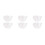 6Pièces Barbes Costume Père Blanches Polyester Pour Fêtes 5
