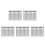 100Pièces Vis Entretoise Photo Aluminium Argent Durable Décor 7