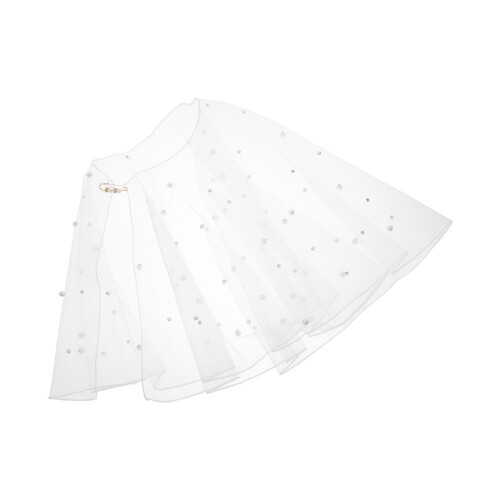 2Pièces Capes Beige Tulle Pour Photo Et