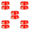 10Pièces Base Extincteur Rouge Luminescente Usage 10