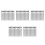 100Pièces Vis Entretoise Photo Aluminium Argent Durable Décor 9
