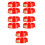10Pièces Base Extincteur Rouge Luminescente Usage 7