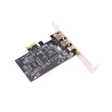 2Pièces D'extension Pcie 3 Ports 1394 Noire Pour Accessoires Pièce