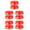 10Pièces Base Extincteur Rouge Luminescente Usage 5