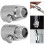4Pièces Valve Bouton Arrêt Douche Rv Argentée Usage Facile 10