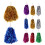 84Pièces Pom Poms Main Colorés Pour Cheerleading 2