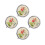 4Pièces Solide Multi Rose Voyage Portable Femme 3