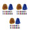 84Pièces Pom Poms Main Colorés Pour Cheerleading 7